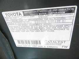 1999 TOYOTA TACOMA XTRA CAB SR5 PRERUNNER GREEN 3.4 AT 2WD Z20248